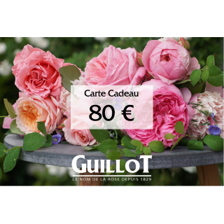 Carte Cadeau 80€ - ©Roses Guillot®
