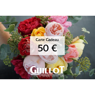 Carte Cadeau 50€ - ©Roses Guillot®