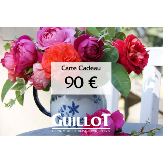 Carte Cadeau 90€ - ©Roses Guillot®