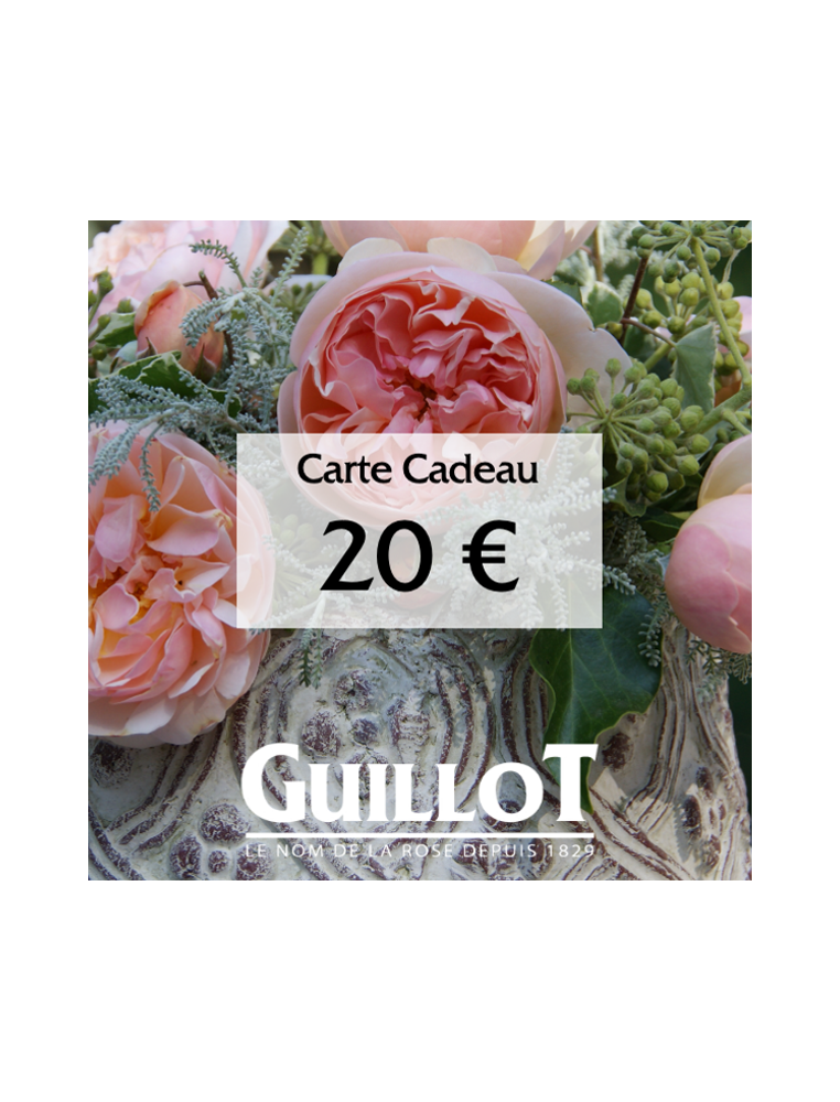 Carte Cadeau 20€ - ©Roses Guillot®