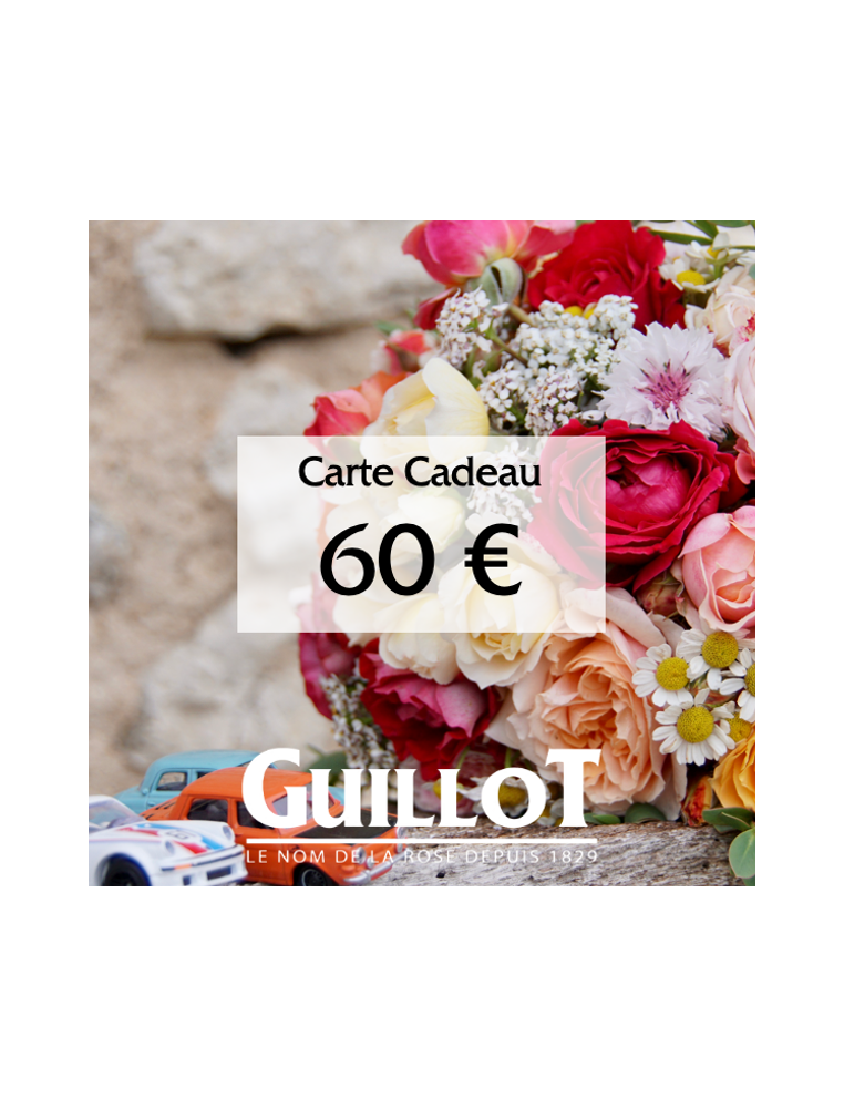 Carte Cadeau 60€ - ©Roses Guillot®