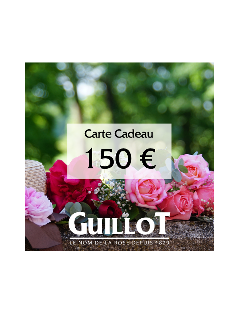 Carte Cadeau 150€ - ©Roses Guillot®